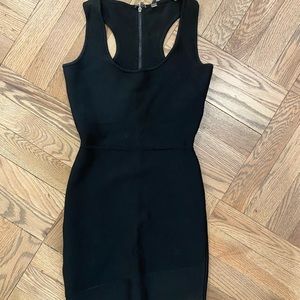 BCBG black mini dress (bodycon) size: XXS